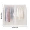 Clear Reusable Wardrobe Clothes Protectors Dustproof Hanging Organizers Clothing Rack Covers For Long Coat Garment Bag