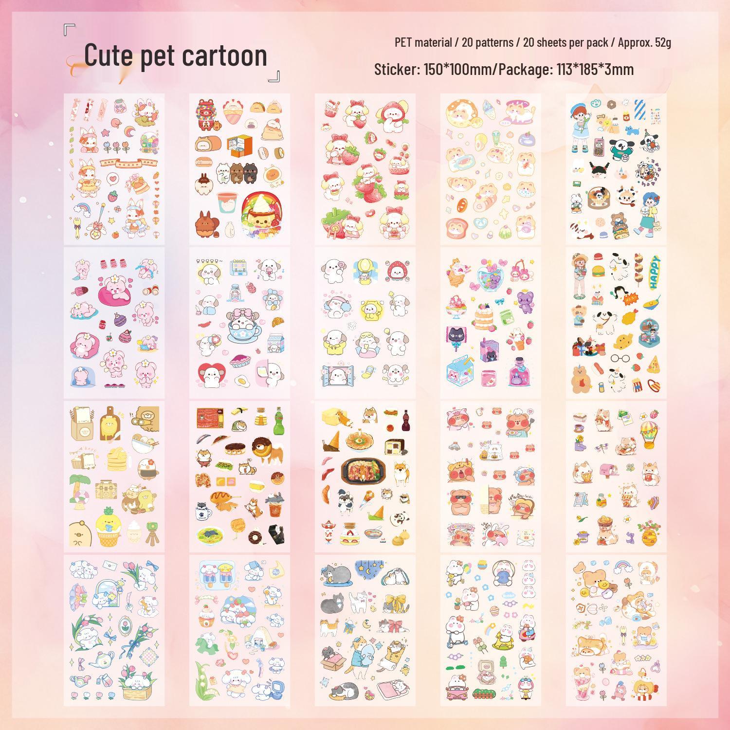 Yue Zhen Sweet House Creative Die-Cut Sticker Book for Kids  Journals - PET Material