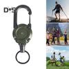 2Pcs Heavy Duty Retractable Keychain Badge Holder Multi Tool Carabiner Clip Keys Badges Tactical ID Reel with Retractable Cord