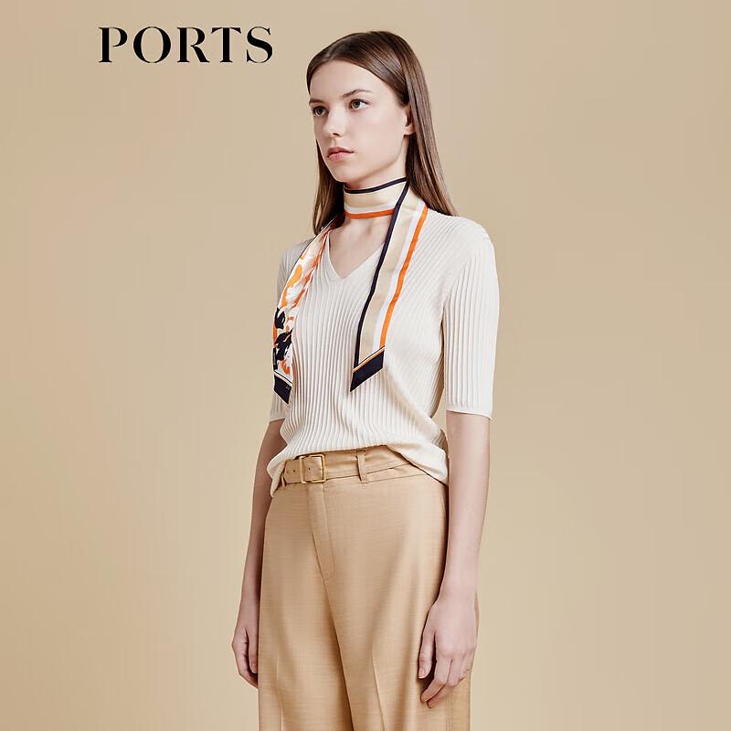 Ports Women's Spring/Summer Ribbed Knit Top