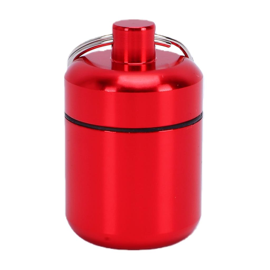 Mini Storage Box Aluminum Alloy Water Proof Small Container for Outdoor Camping Travel Hiking Red