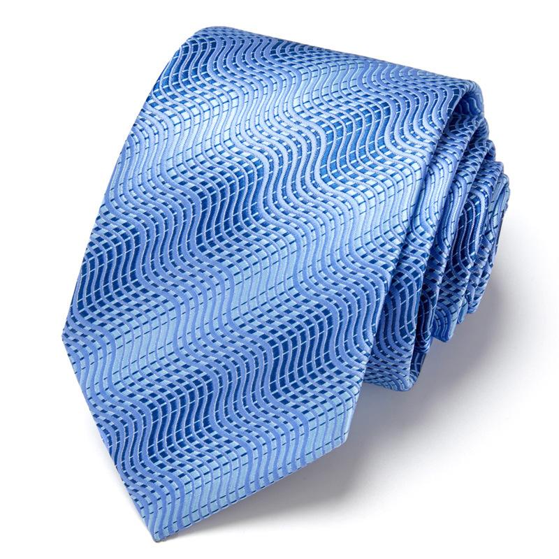 Men'S Business Tie Hand-Typed Professional Dress Interview Tie Men'S Polyester Silk