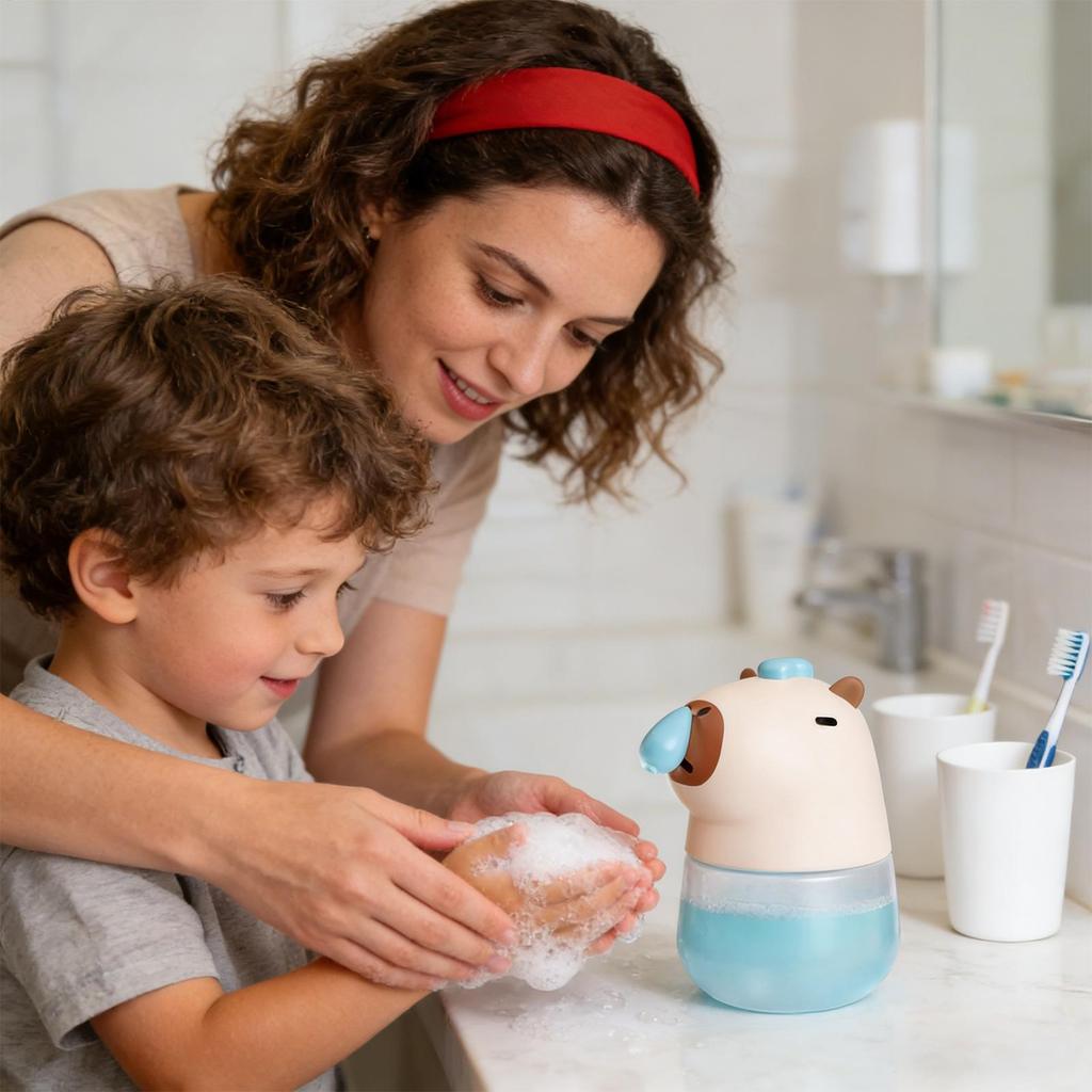 Capybara Automatic Soap Dispenser Touchless Waterproof for Home Bathroom Kitchen, Cute Animal Shape Hand Soap Pump