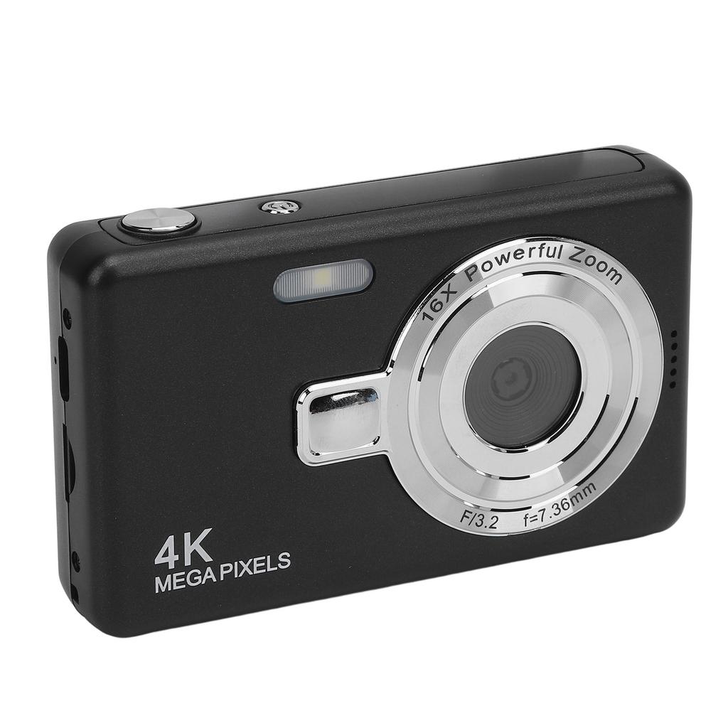 2.4inch Digital Camera Anti Shake 16X Zoom 50MP Photos 4K Video Camera with Fill Light for Beginners Xmas Gift 64GB