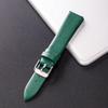 Cowhide Leather Watch Band Ultra Thin 12/14/16/18/20/22mm Watch Strap Plain Weave Needle Pattern Colorful Belt Replacement