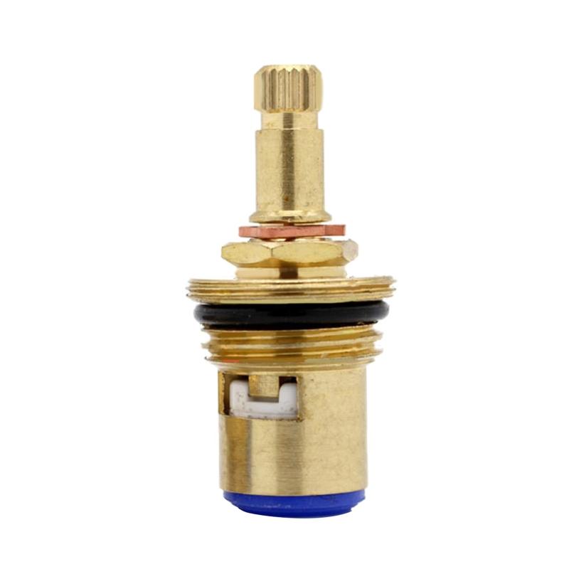 1/2" 20 Faucet Cartridge Teeth Universal Tap Valves Brass Ceramic Cartridge Inner Faucet for Valve for Bathroom Kit