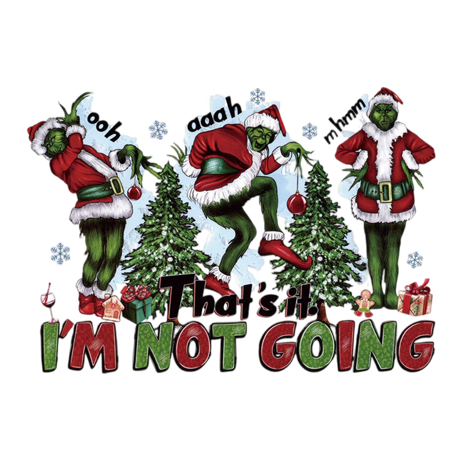 

Рождественские термотрансферы для футболок, DTF-трансферы, готовые к приклеиванию, термотрансферная виниловая рождественская термоаппликация, термонаклейки для одежды, рубашек, подушек, сумок One Size