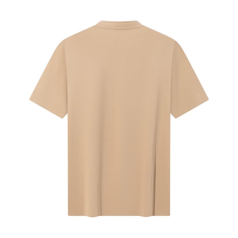 SEVEN Men's Linen Blend Stand-Collar Short Sleeve Polo Shirt