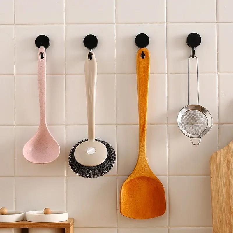 10PCS Self-adhesive Hook Lovely Sticky Hook Strong Hook Kitchen Not Easy To Fall Off Household Storage And Collection Utensils