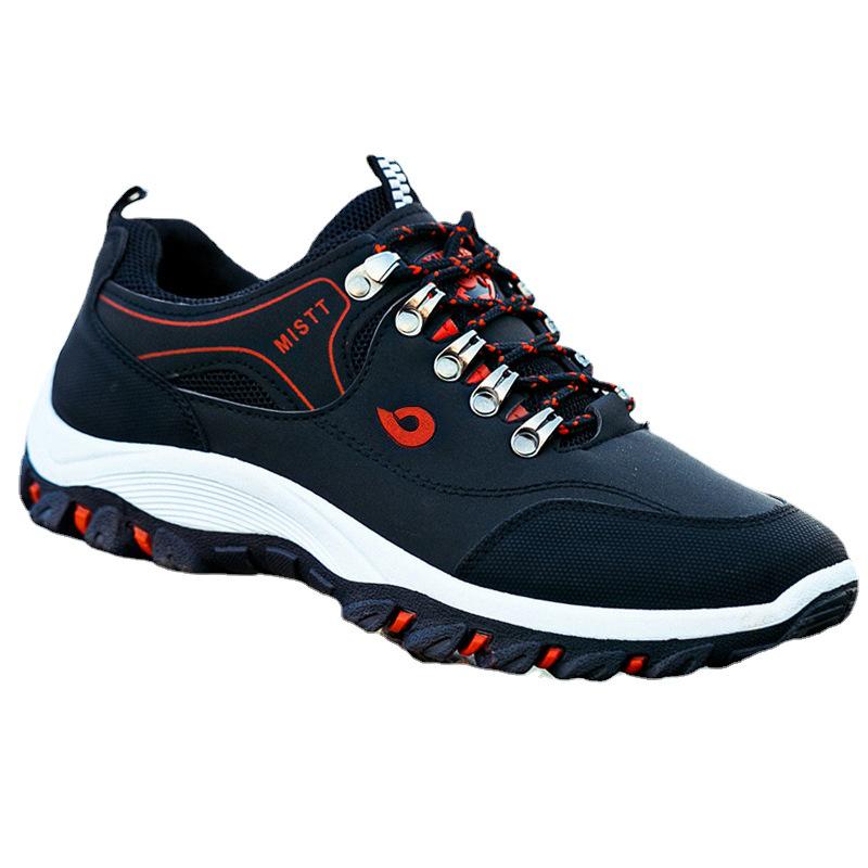 Waterproof Non-slip Men's Outdoor Hiking Shoes for Spring and Autumn. Trendy and Casual Running Sports Shoes.