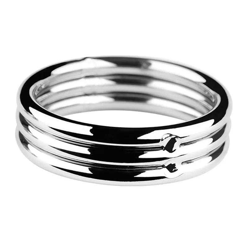 Malý velký mužský natahovač šourku kovový zámek penisu penis penis otroctví omezení zpoždění ejakulace BDSM sexuální hračka pro muže