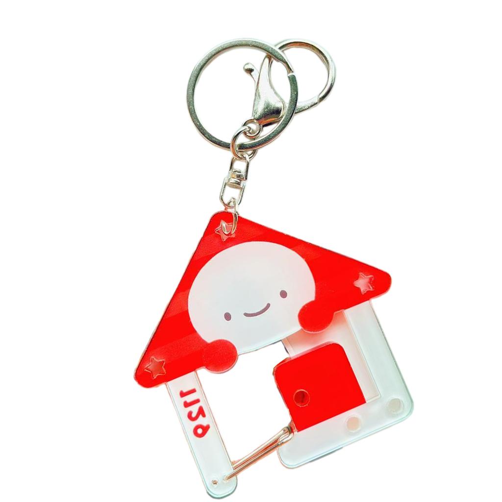 Leichter Acryl-Haustier-Schlüsselanhänger Cartoon-Figur Karabiner Schlüsselanhänger Taschenanhänger Zubehör Für Outdoor-Enthusiasten