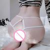 Women Panties Solid Color See-through Lace Intimate Breathable Seductive Low Waist Thin Embroidery Women Thong for Sleeping