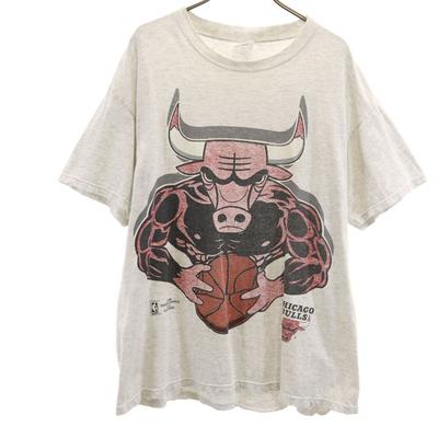 Anos 90 Feita nos EUA Camiseta de Manga Curta Antiga NBA Chicago Bulls Masculina Usada