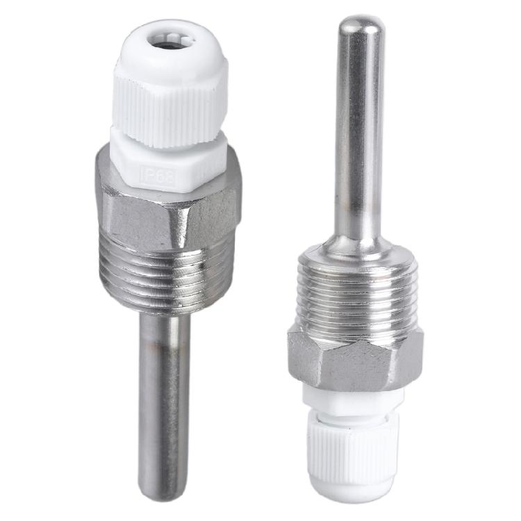 Pair Of Thermowell Sleeves 8x50mm In Stainless Steel Immersions Sleeves For Temperature Sensors Corrosion Resistant