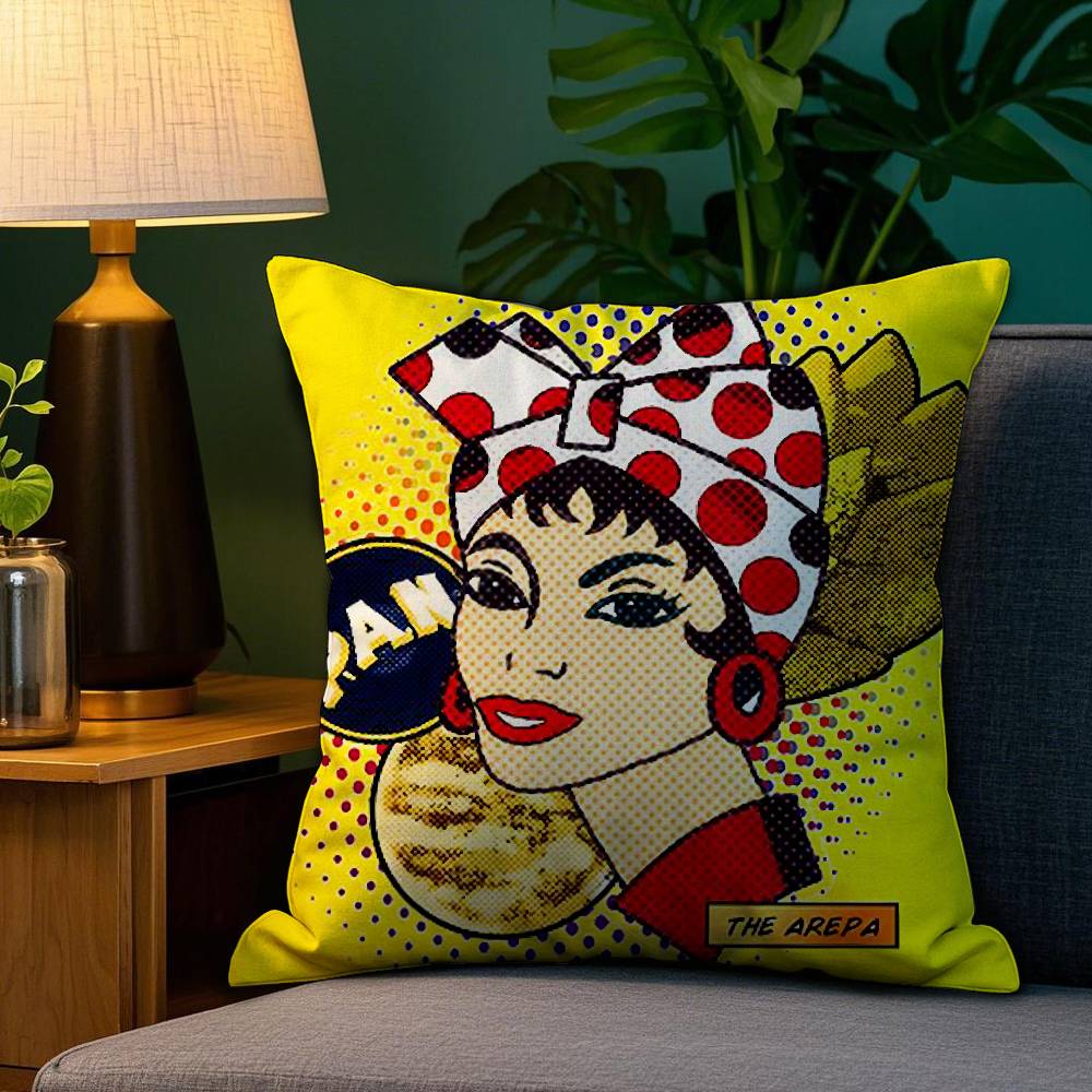 А-Эстетическое Искусство Венесуэла Наволочка Диван Гостиная Спальня Двусторонняя Печать Квадратная Подушка Подушка для Дневного Сна Наволочка 35x35cm14x14in