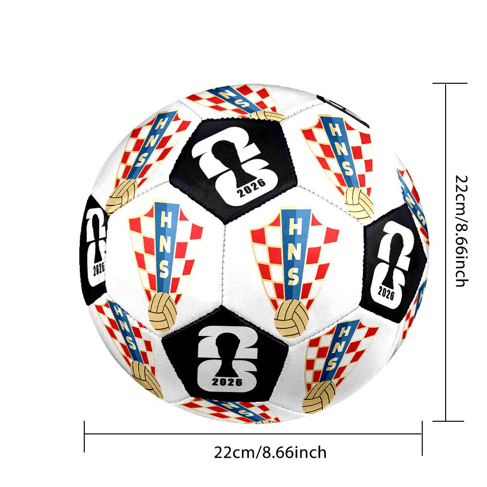 1 Stück Kroatischer Fußball Größe 5 Fußball Professioneller Spiel-Trainingsfußball Indoor & Outdoor Sportball Vereins-Trainingsball Leicht Durable y6