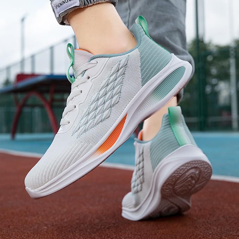 38-45 Mode Weiche Sohle Outdoor Casual Sportschuhe Herren Gepolsterte Laufschuhe Luxus Designer Tennis Masculino Dicke Sohle