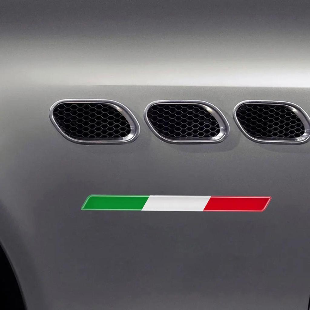 Italien Flagge Autoaufkleber Karosserieaufkleber Auto Fenstertattoos 3D LKW Klebegrafiken Für Fahrzeug Stoßstange Auto Karosserie Dekorativ
