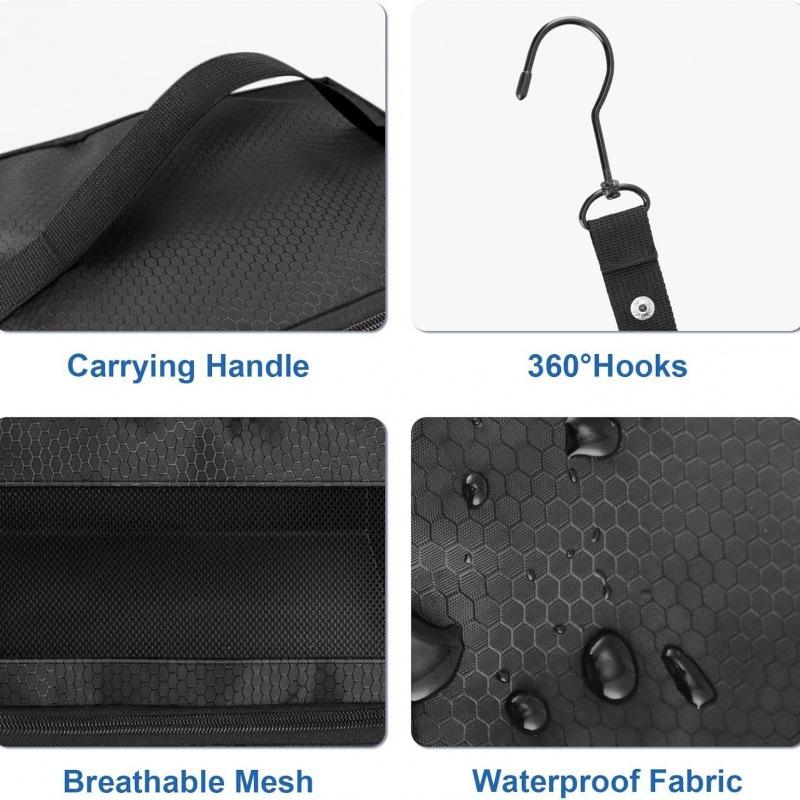 Suitcase Organizer High-capacity Travel Luggage Organizer Hanging Shelve Packing Cube Closet Collapsible Hanging Storage Bags