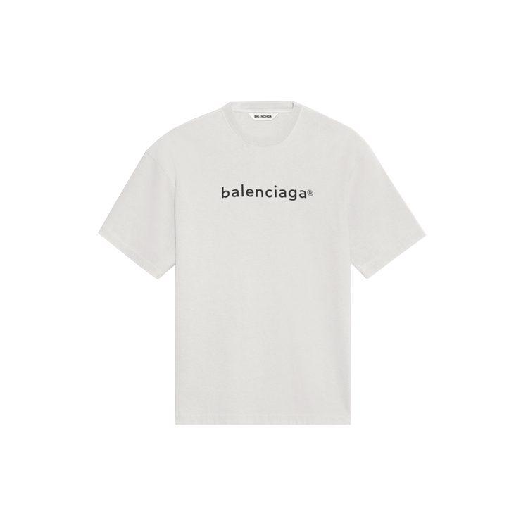 Balenciaga T Shirt Regular Fit Unisex Gray 612965TIV542984