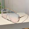 Oversized Monoblock Sunglasses  New Fashion Gradient Outdoor Shades Women Ins Trendy Luxury Brand Design Sun Glasses
