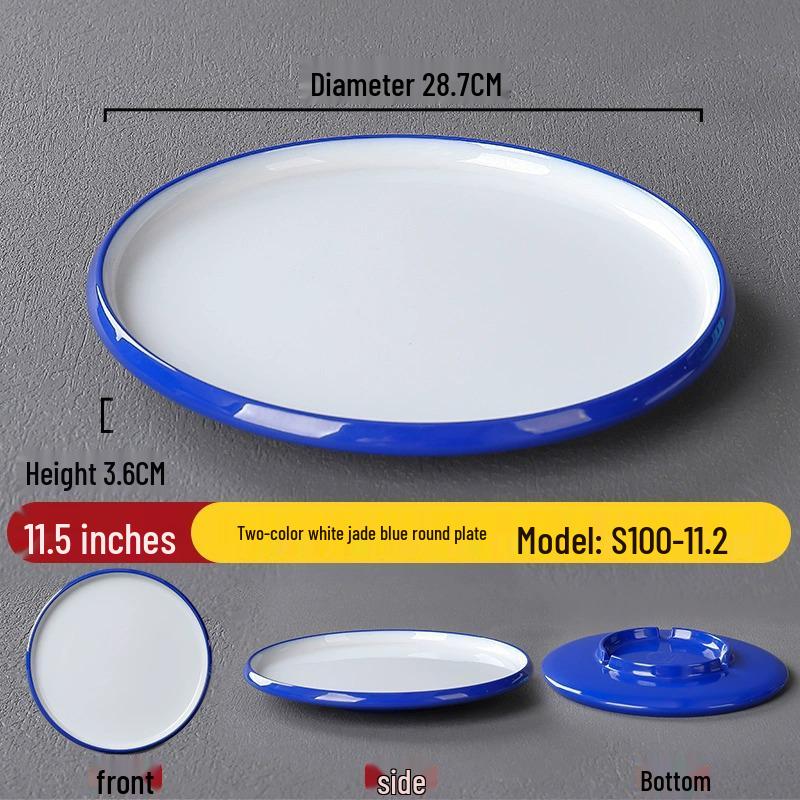 Melamine Nordic Style Cold Dish & Stir-fry Plate for Restaurants and Hotels