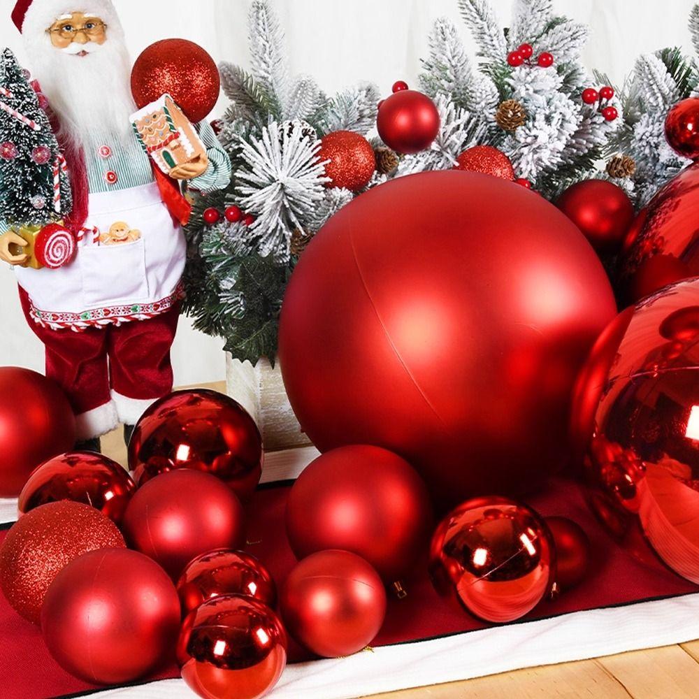 15CM Christmas Ball Ball Shape Matte Ball Festive Ornament Christmas Decoration  Bar Ceiling