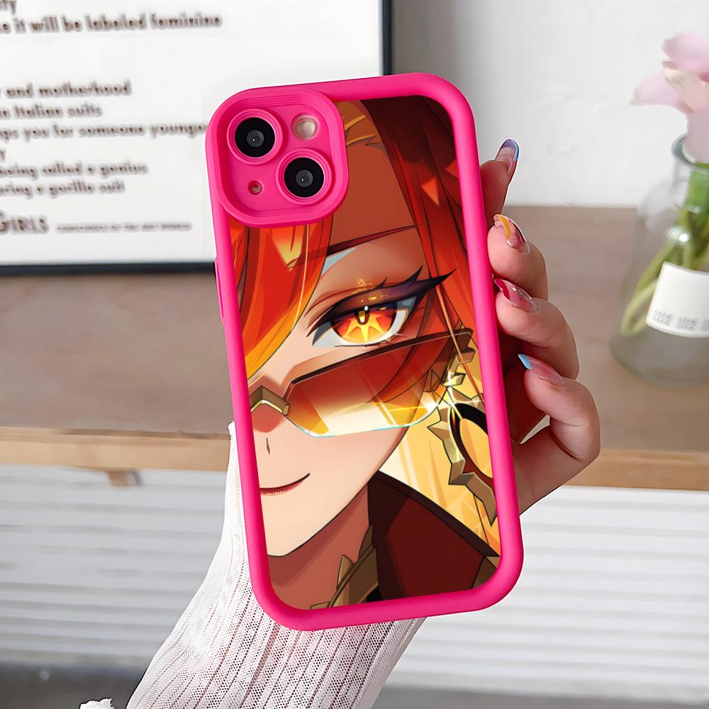 

Игровой чехол GI Mavuika Утолщенный ТПУ чехол для мобильного телефона для iPhone 17 16 15 14 13 12 11 Air Pro Max Plus Цветная крышка iPhone17 Pro