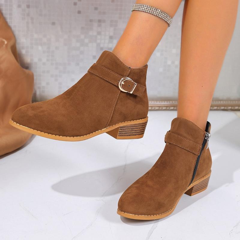 Women's Wide Width Chelsea Boots, Martin Style Ankle Booties, Wholesale Winter Shoes for Women