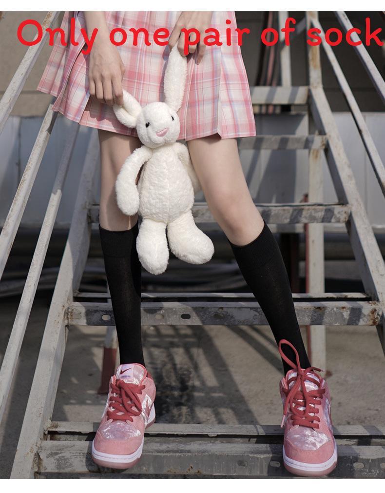 Lolita Lace Knee High Socks With Breathable Nylon For Girls And Teens
