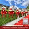 Outdoor Wedding Aisle Balloons - Double Happiness Yard Decorations