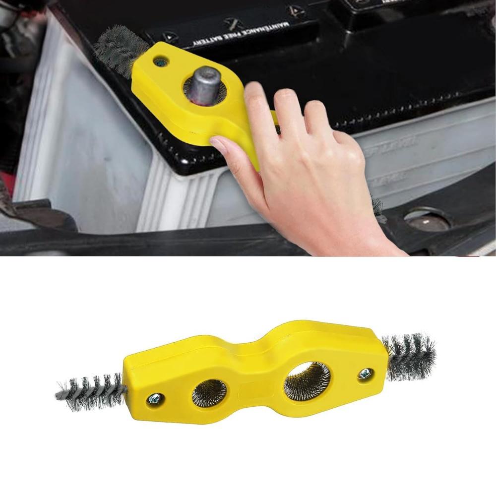 

Battery Terminal Cleaner - 4-in-1 Design - Anti-Rust Car Battery Post Cleaner