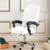 Elastic Zippered Office Chair Cover Durable Dust-proof Minimalist Gaming Chair Slipcover Solid Color Supply Chair Protector