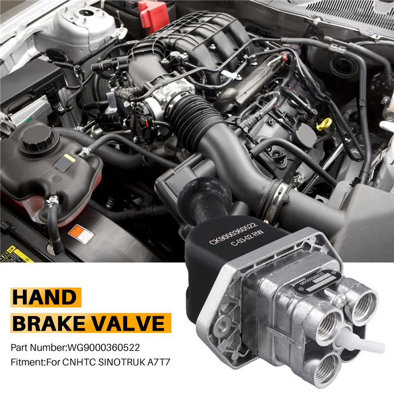 A55E-WG9000360522 Truck Hand Brake Valve For CNHTC SINOTRUK HOWO A7T7 Control Exhaust Valve чёрный
