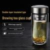 TDE Doppelwandiges Borosilikatglas Teeglas