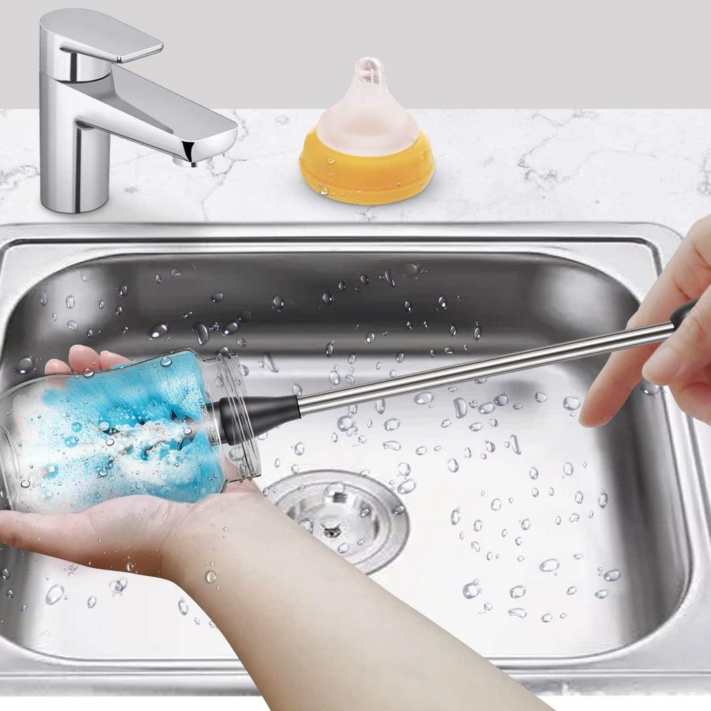 Multipurpose Drinking Cup Brush With Plastic Handle And Nylon Bristles For Daily Use