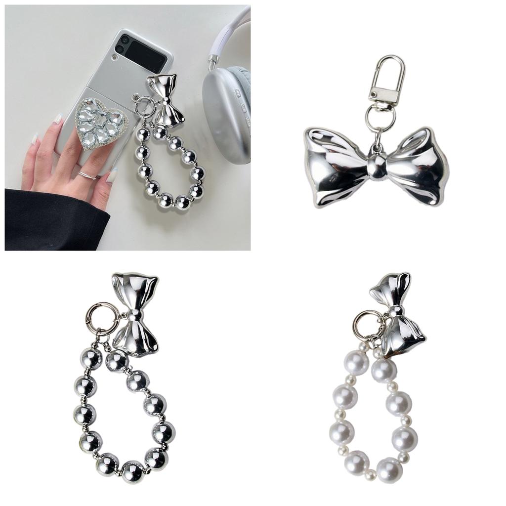 Elegant Butterfly Phone Charm Keychain Keyring Fashion Accessory Bag Pendant for Handbags Phones and Keychains