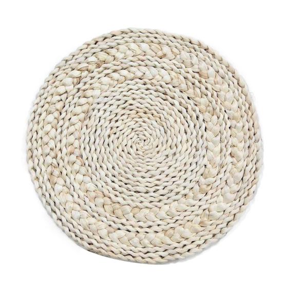 Wiederverwendbare Tischunterlage Hitzebeständige Isoliermatte Japanische Handgefertigte Blumenförmige Maiskolben-Tischmatte für Esstisch Rutschfest Fleckenabweisend Untersetzer
