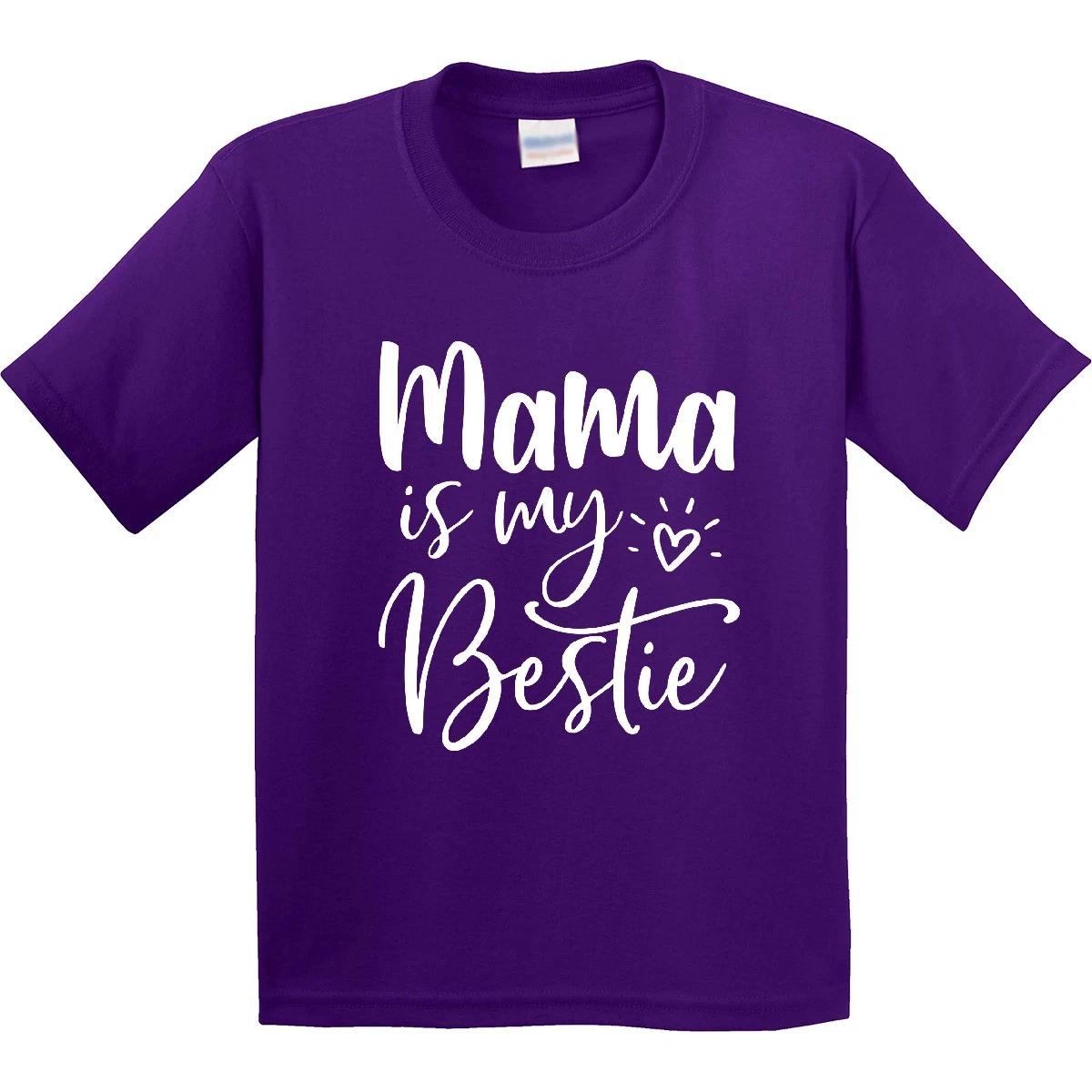 

Inktastic Mama Is My Bestie Youth kids boys T-Shirt Mothers Day Kids Love Best Friend Mom 160