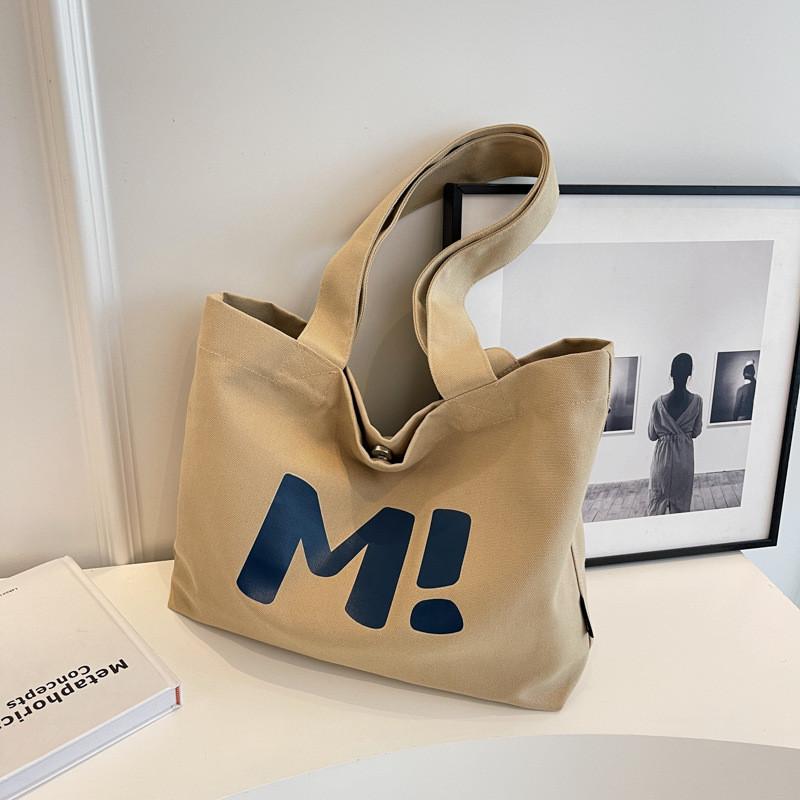 

Simple And Spacious Canvas Bag For Women Street Fashion Shoulder Tote Bag хакі