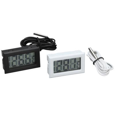 2 pezzi termometro digitale elettronico termometro misuratore di temperatura 2s aggiornamento con sonda(Nero bianco )