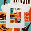 Vintage Jazz Music Instruments T-shirt