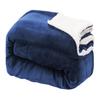 Flannel Blanket Thickened Double Layer Comfortable Touch Blanket Elastic Edge Winter Warm Plush Sofa Throw Blanket