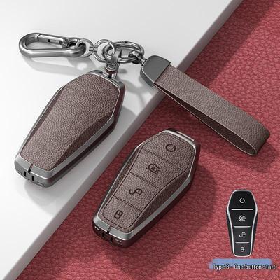 BYD Han Key Case: Fits BYD Qin Pro, Song Max, New Energy, Tang, and Song Plus Car Bagi with Metal Shell