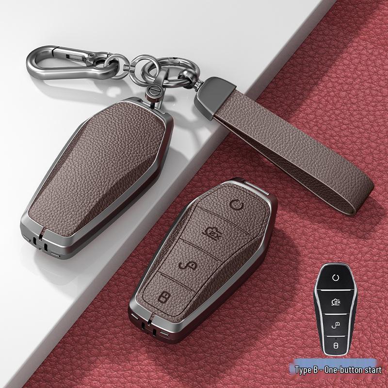 BYD Han Key Case: Fits BYD Qin Pro, Song Max, New Energy, Tang, and Song Plus Car Bagi with Metal Shell