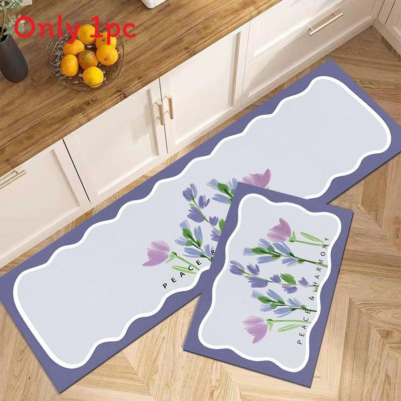 

Tulip Lavender Pattern Pvc Floor Mat For Home Use Nonslip Easy To Clean 40x60cm фіолетовий