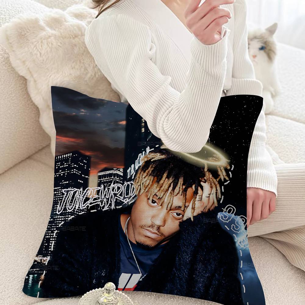 Hip-Hop J-Juice W-WRLD Cushion Cover Polyester Sofa Cushions Decorative Throw Pillows Home Decoration Pillowcover