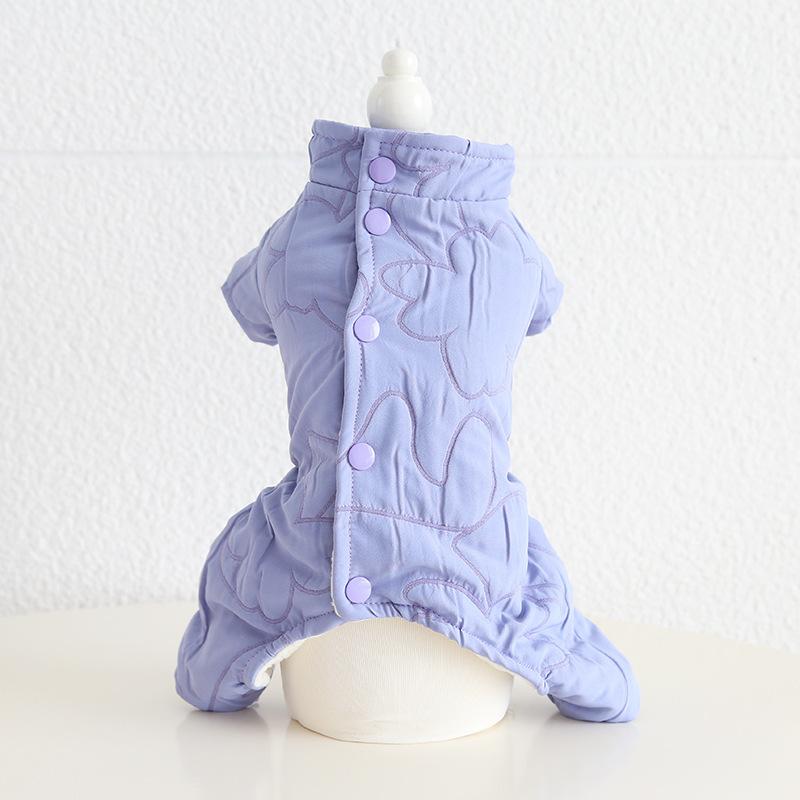 

Комбинезон с пуговицами на спине, хлопковый, одежда для четвероногих кошек на осень-зиму, одежда для плюшевых кошек, одежда для собак, комбинезон для собак, одежда для щенков L