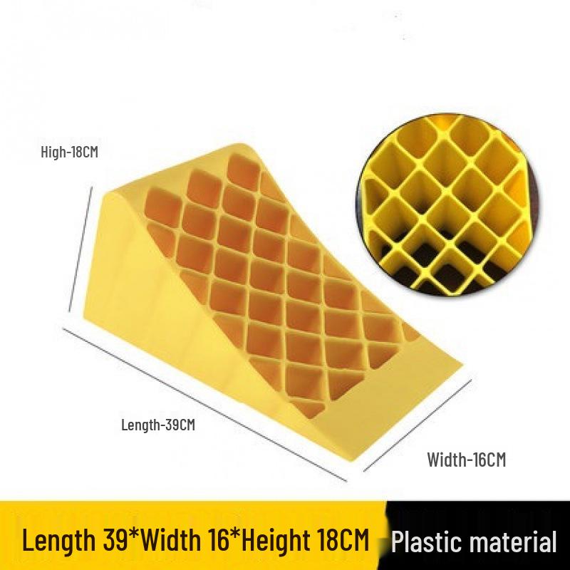 Portable Anti-Slip Rubber Wheel Chocks | Car & Truck Triangle Ramp Stoppers